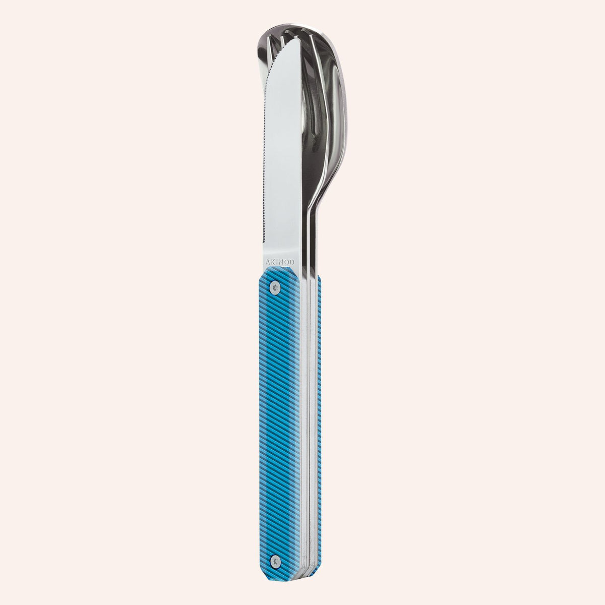 Utensils 12:34, Lagoon blue aluminum