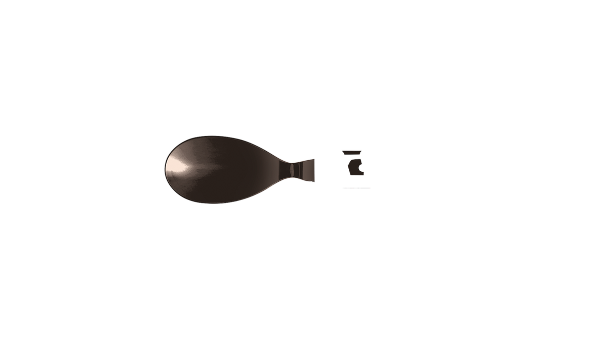 Multifunctional cutlery 13:25, Glossy Black