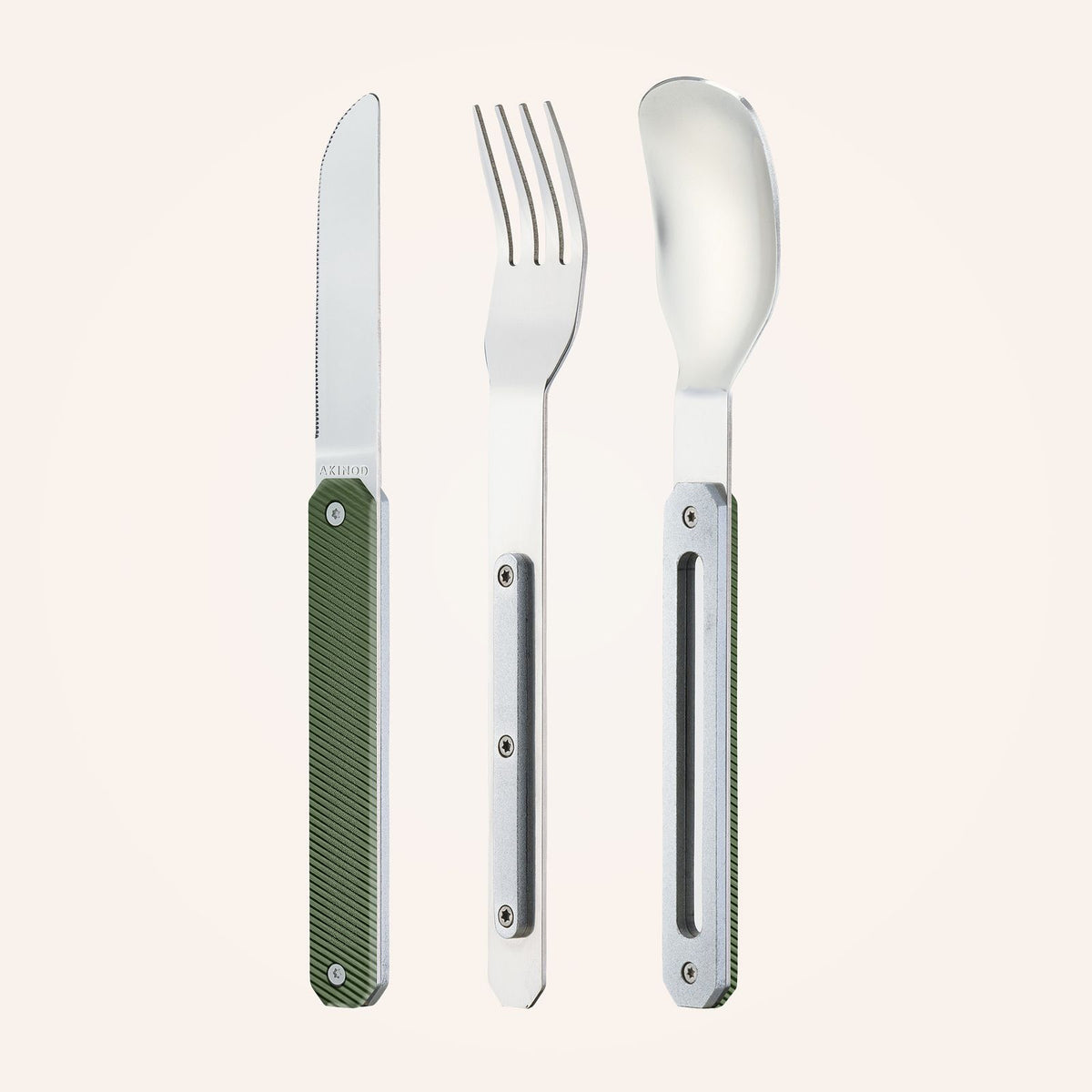 Couverts 12:34, Aluminium kaki