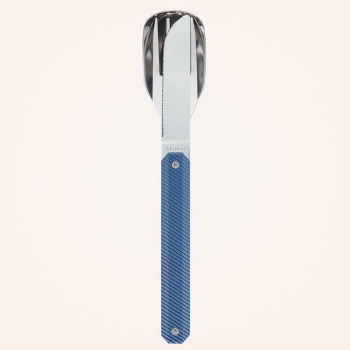 Couverts 12:34, Aluminium bleu