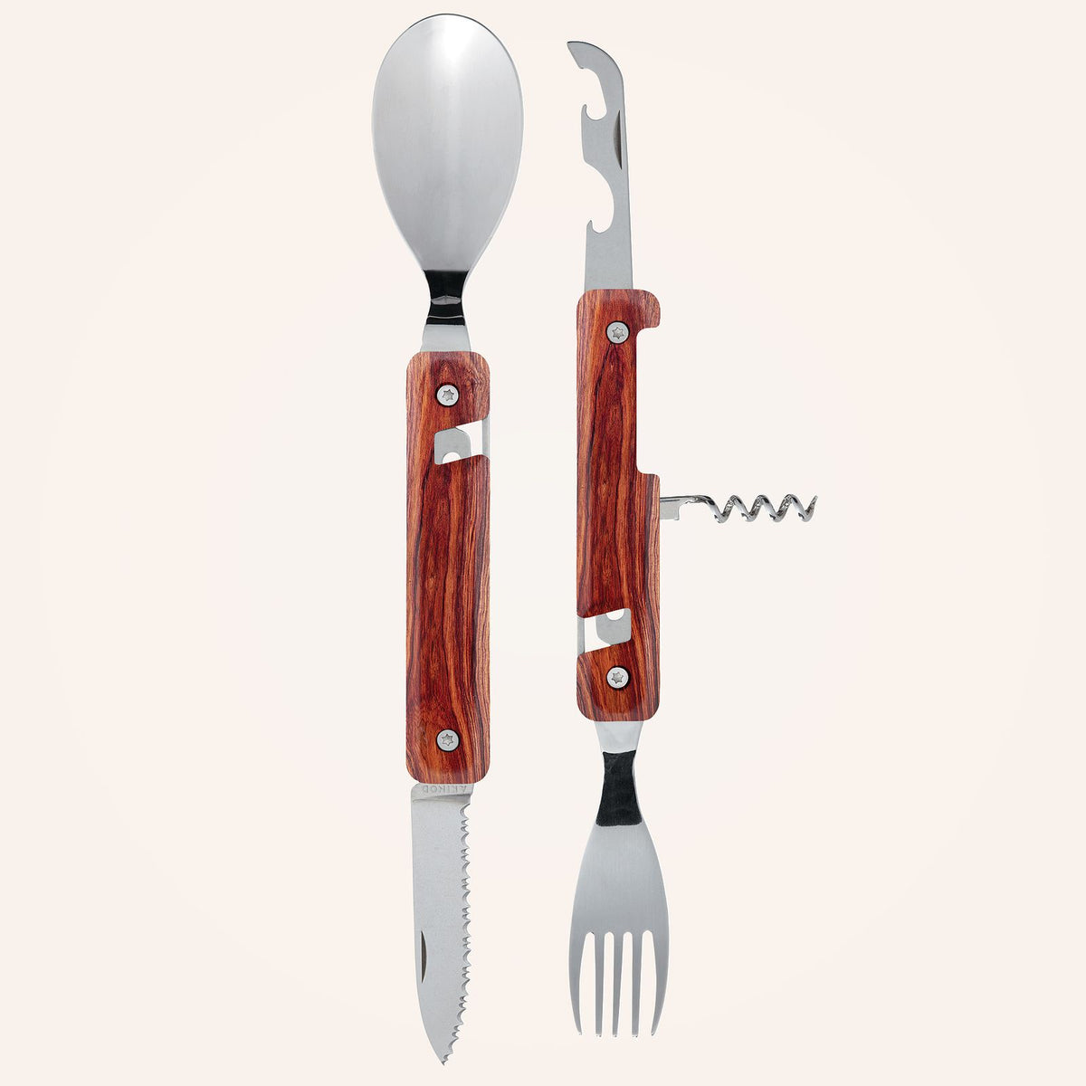 Couverts multifonction 13:25, Bois corail