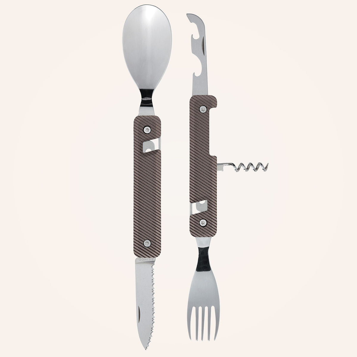 Couverts multifonction 13:25, Aluminium gris foncé