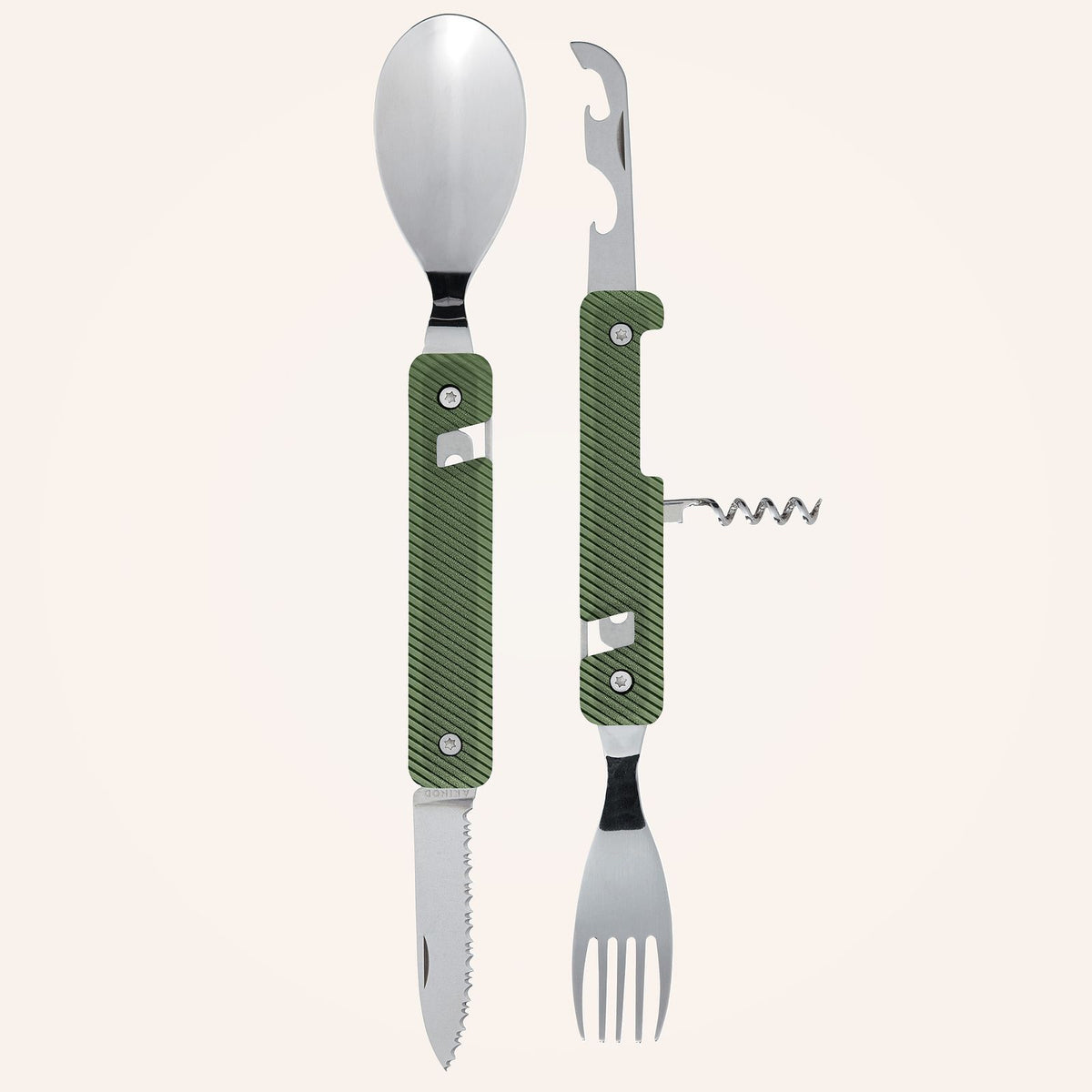 Couverts multifonction 13:25, Aluminium kaki