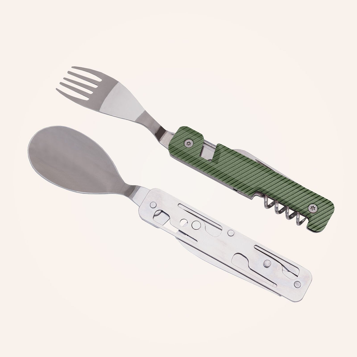 Couverts multifonction 13:25, Aluminium kaki