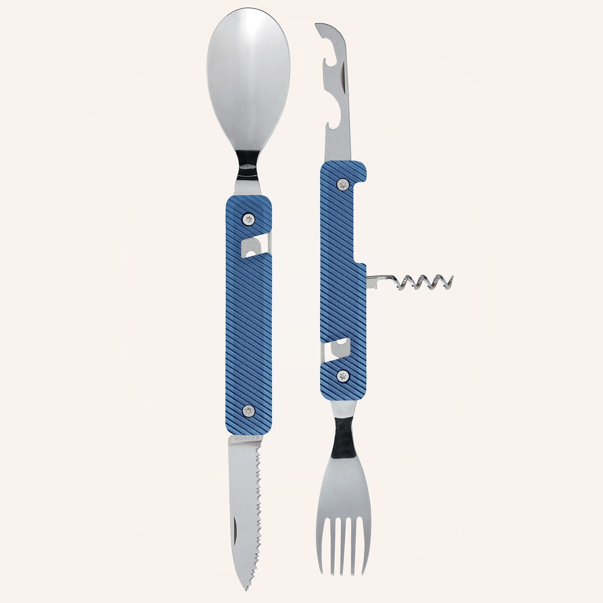 Multifonction Utensils 13:25, Blue aluminum