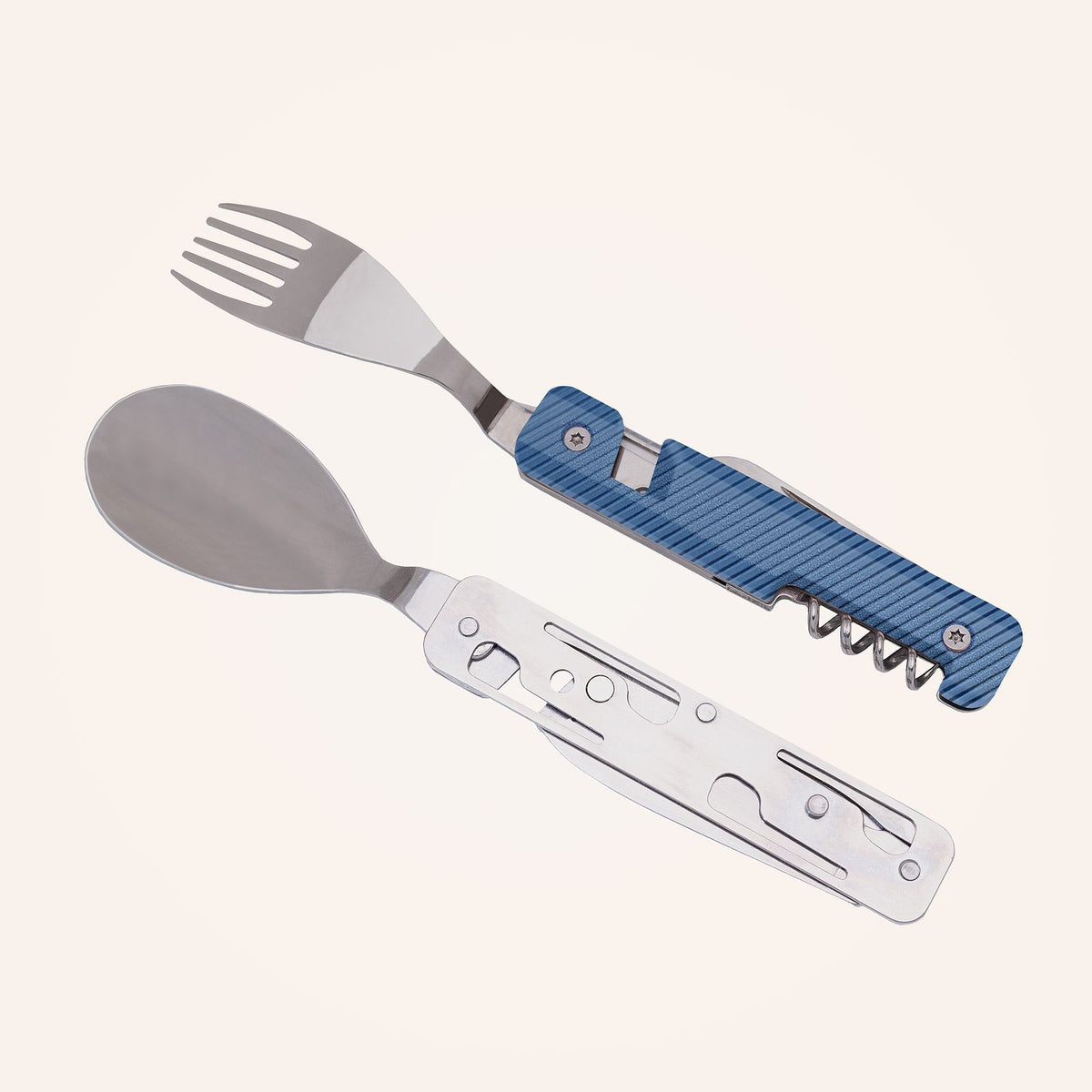 Multifonction Utensils 13:25, Blue aluminum