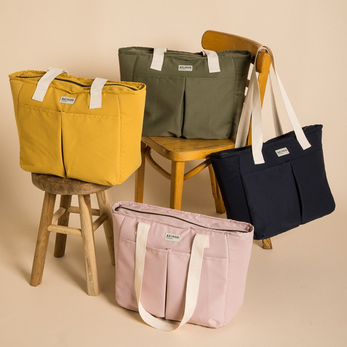 Insulated shopping bag 10:47, Mustard