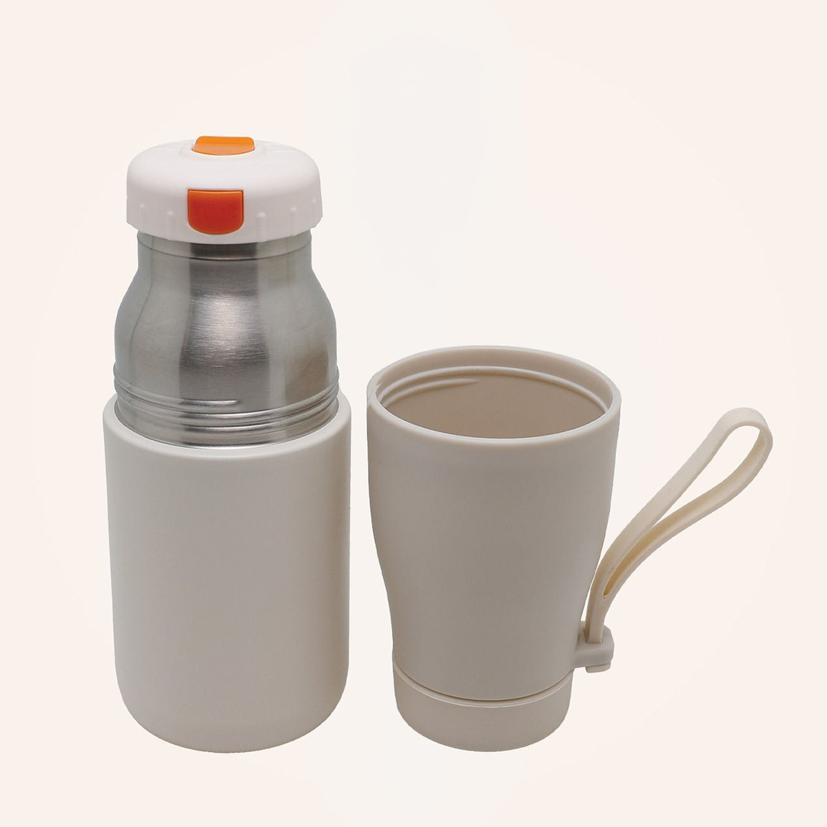 Double wall insulated bottle 07:20, Beige