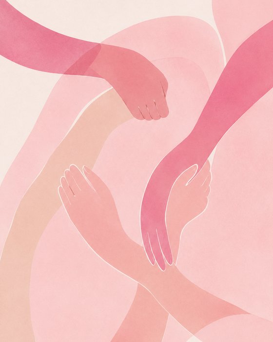 Aquarelle rose n°1