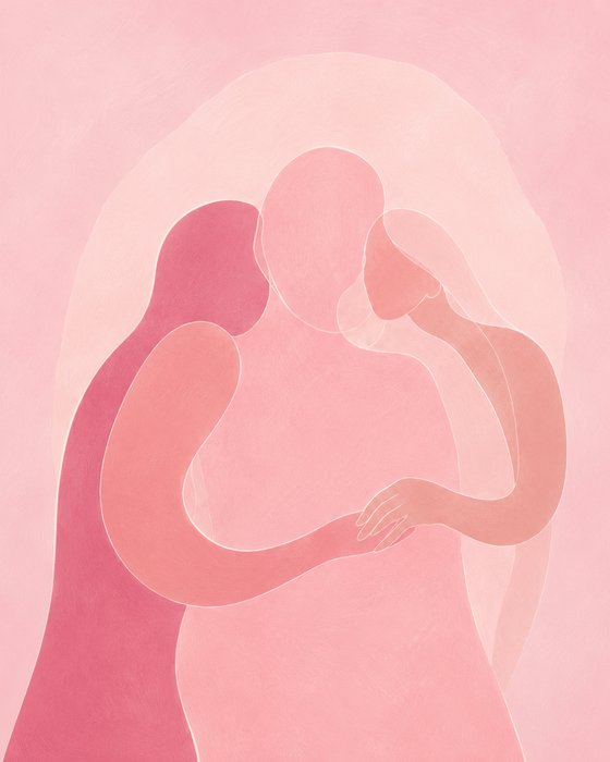 Aquarelle rose n°3