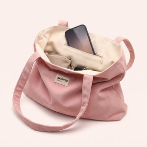 Intérieur du totebag avec poche zippée