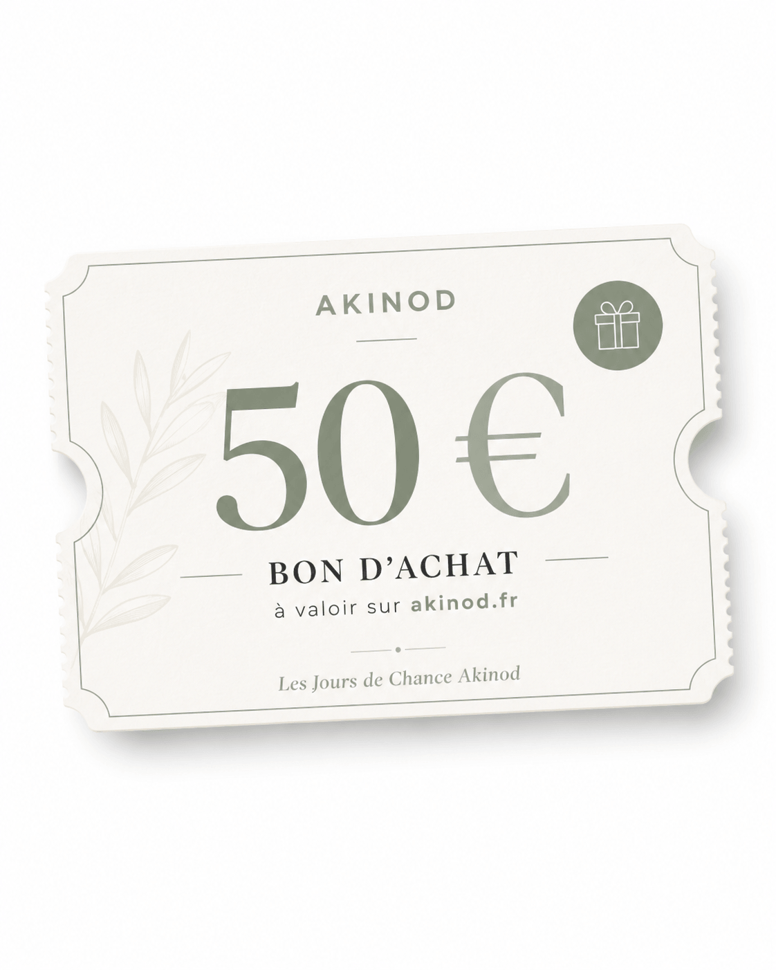 Bon d'achat de 50 €