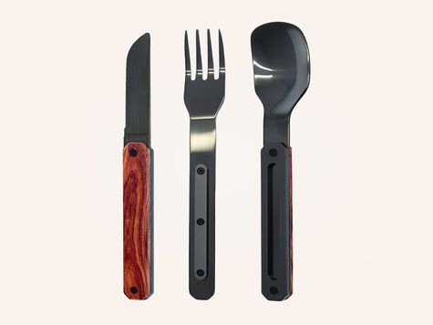 Straight Cutlery 12h34, Coral wood