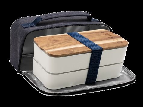 Akinod Bento Lunchbox White Terracotta 