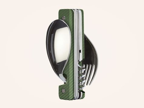 Multifunction Cutlery 13:25, Green khaki aluminum