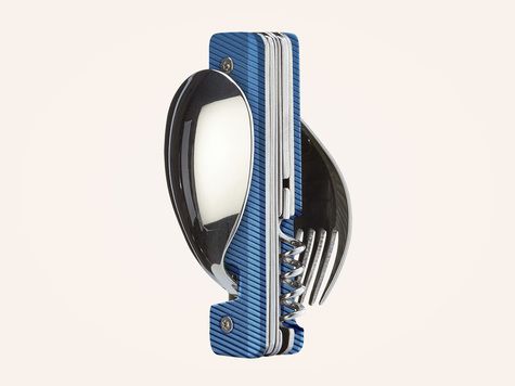 Multi Besteck 13:25, Aluminium blau