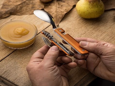 Multifunction Cutlery 13h25, Orange aluminum