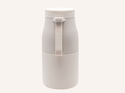 Doppelwandige Flasche 07:20, Beige