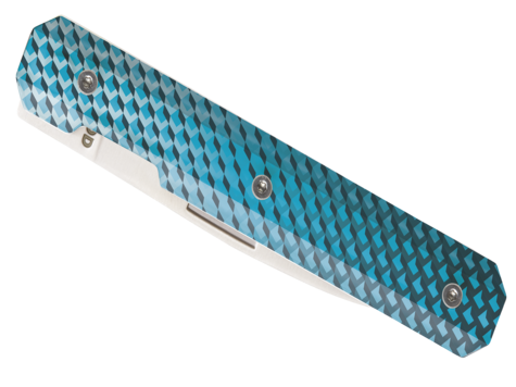 Couteau d'Office Pliant 18H07, Mosaïque bleue