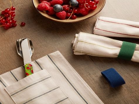 Travel napkin roll 11:37, Blue