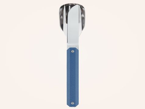 Utensils 12:34, Blue aluminum