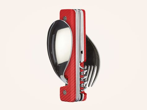 Multifunction Cutlery 13:25, Red aluminum