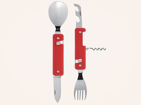 Couverts Multifonctions 13h25, Aluminium rouge