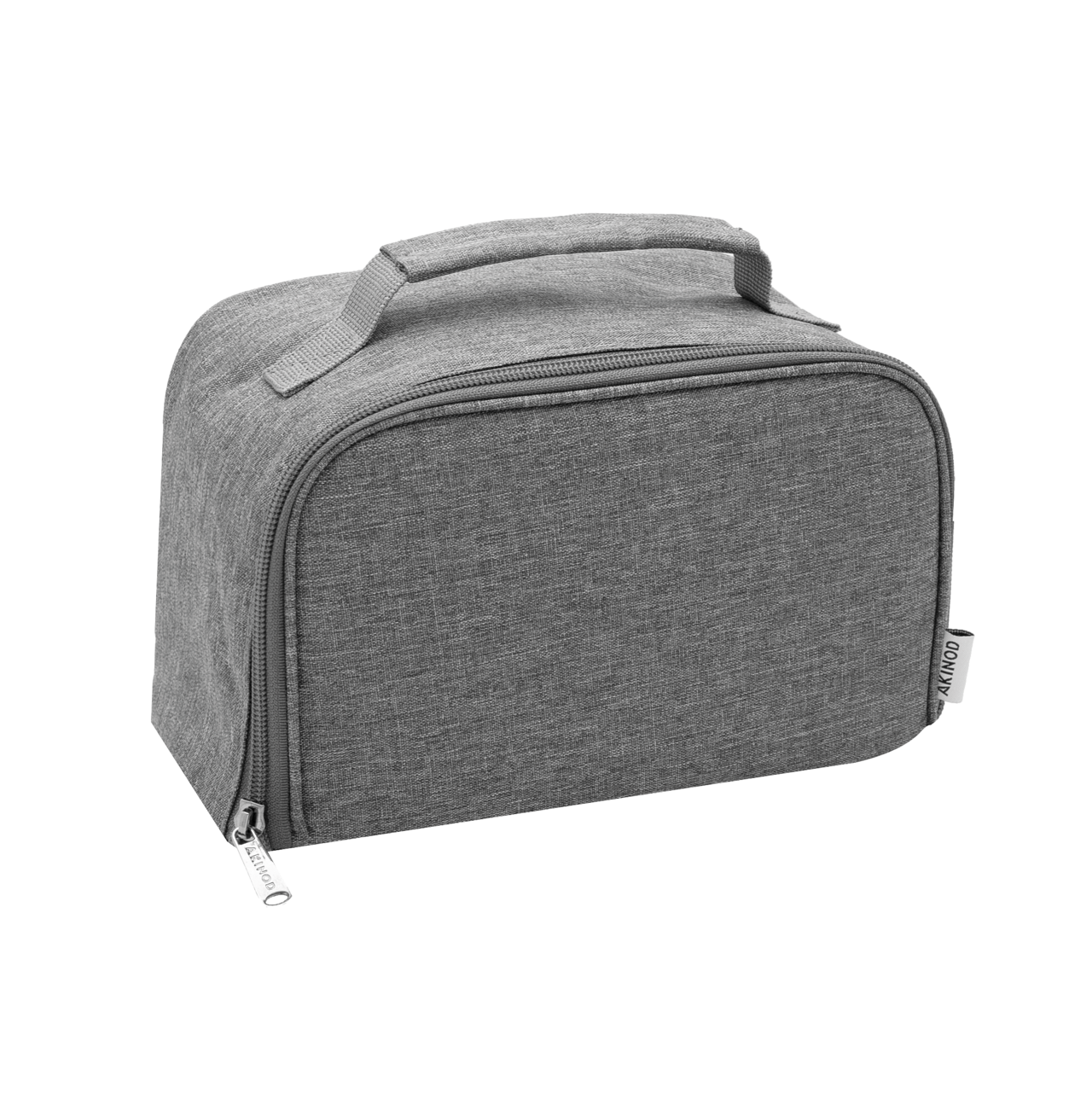 Insulated bento bag 'Uji', RPET heather grey