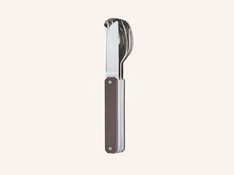 Couverts Droits 12h34, Aluminium gris foncé