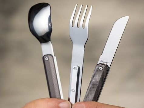 Straight Cutlery 12h34, Dark grey aluminum
