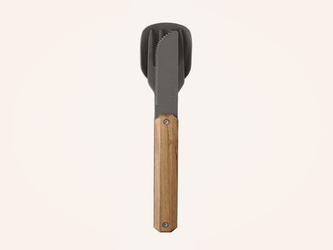 Straight Cutlery 12hh34, Titanium, Olive wood